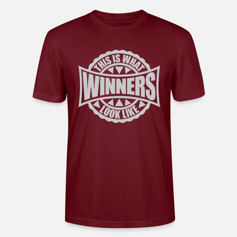 What Winners Look Like - Stanley/Stella Unisex Bio-T-Shirt CRAFTER - Burgunderrot