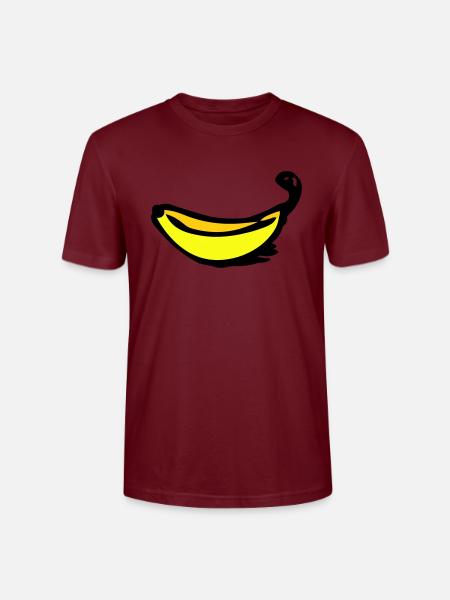 Banana - Stanley/Stella CRAFTER Unisex Organic T-Shirt - burgundy