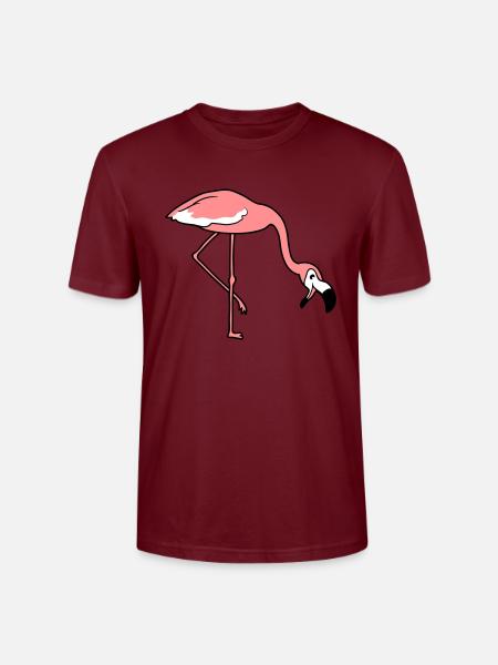 śmiech usta na napój do jedzenia łuk płonące - Ekologiczna koszulka typu unisex Stanley/Stella CRAFTER - czerwień burgundzka