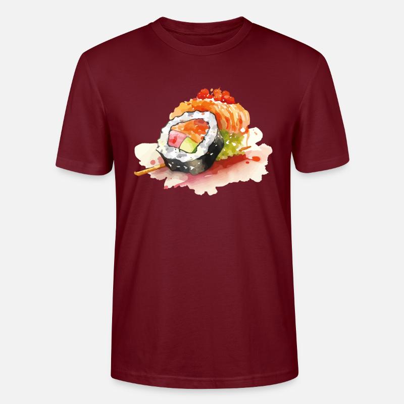 Sushi - Stanley/Stella Unisex Bio-T-Shirt CRAFTER - Burgunderrot