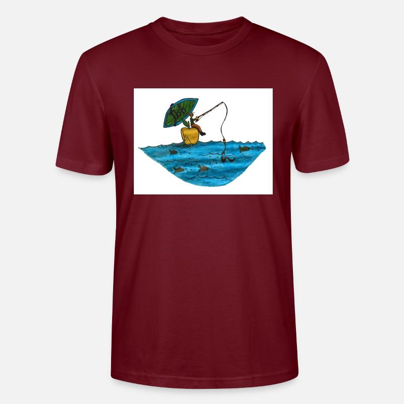 Fisch - Stanley/Stella Unisex Bio-T-Shirt CRAFTER - Burgunderrot