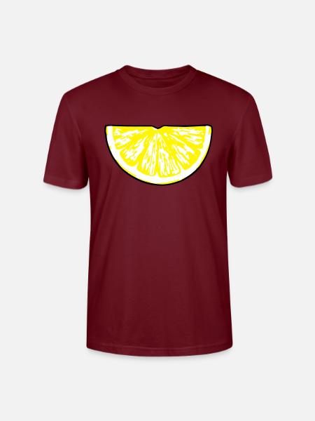 lemon_slice - Stanley/Stella CRAFTER Unisex Organic T-Shirt - burgundy