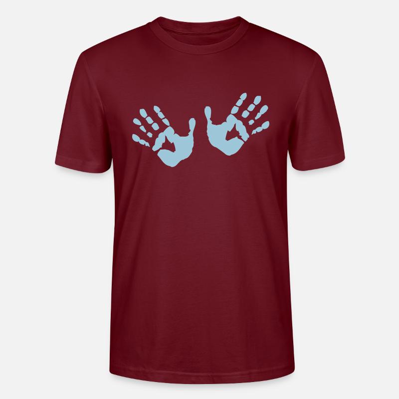 Hands - Hände - Stanley/Stella Unisex Bio-T-Shirt CRAFTER - Burgunderrot