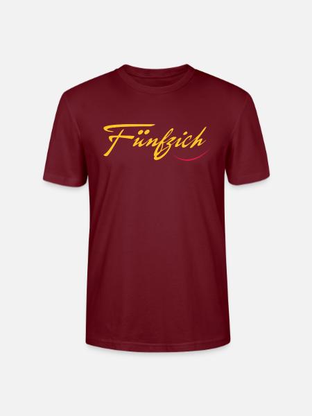 fünfzig - Stanley/Stella Unisex Bio-T-Shirt CRAFTER - Burgunderrot