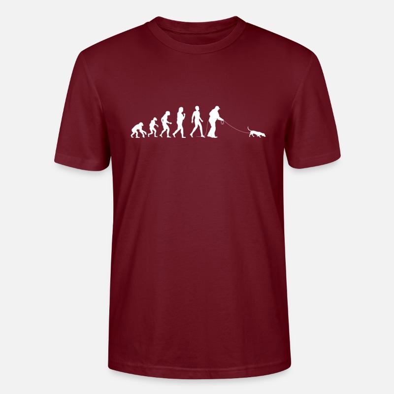 Evolution Mantrailing - Stanley/Stella Unisex Bio-T-Shirt CRAFTER - Burgunderrot