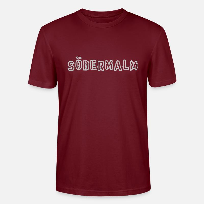 Schablone der Södermalmer Armee - Stanley/Stella Unisex Bio-T-Shirt CRAFTER - Burgunderrot