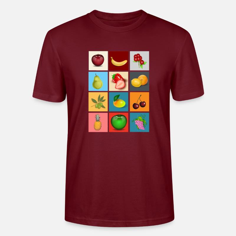 fruits - Stanley/Stella Unisex Bio-T-Shirt CRAFTER - Burgunderrot