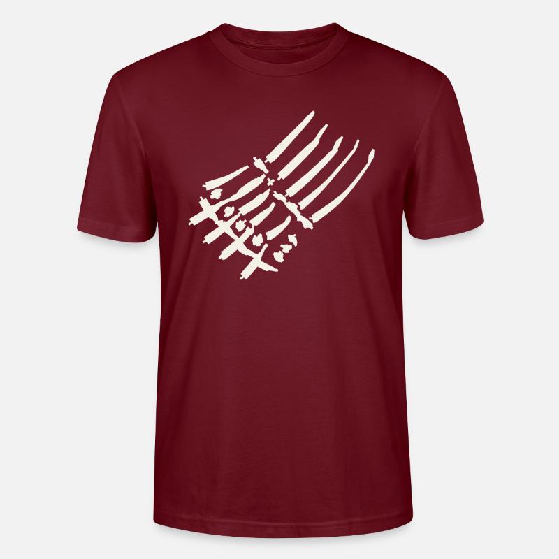 Kralle - Stanley/Stella Unisex Bio-T-Shirt CRAFTER - Burgunderrot