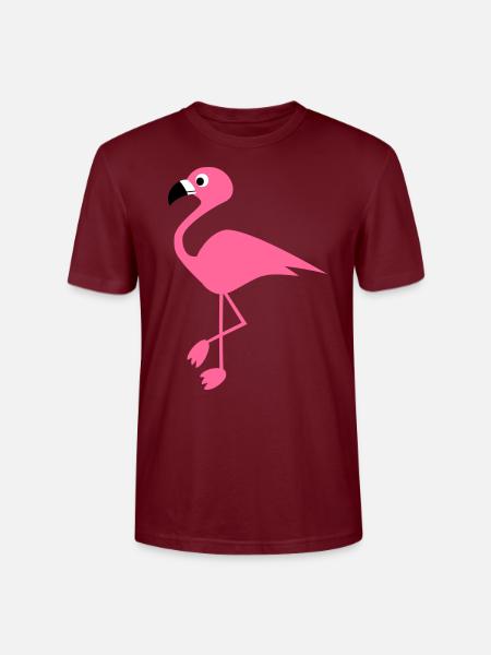 Flamingo - Stanley/Stella Unisex Bio-T-Shirt CRAFTER - Burgunderrot