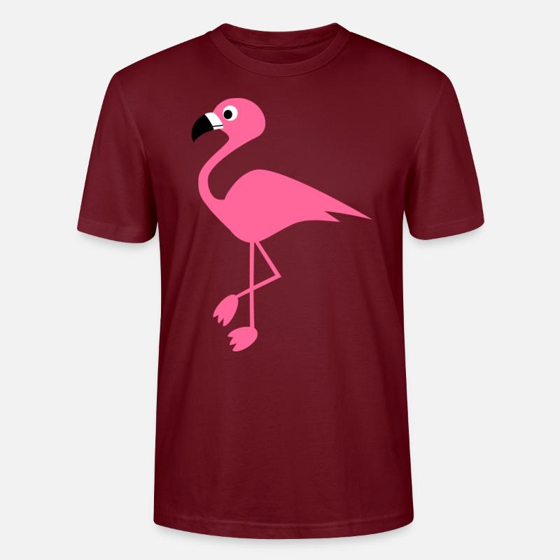 Flamingo - Stanley/Stella Unisex Bio-T-Shirt CRAFTER - Burgunderrot