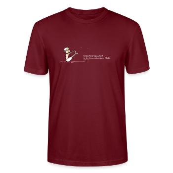 Physical health - Stanley/Stella CRAFTER Unisex Organic T-Shirt - burgundy - Front - Alina (178cm) & Michal (187cm)