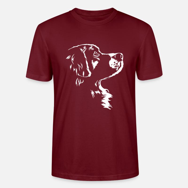 Bouvier Bernois Chien Chien Wilsigns - T-shirt bio CRAFTER Stanley Stella Unisexe - bordeaux
