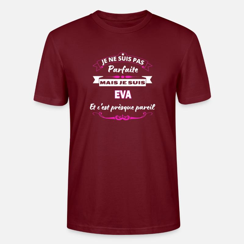 je ne suis pas Parfaite Eva - T-shirt bio CRAFTER Stanley Stella Unisexe - bordeaux