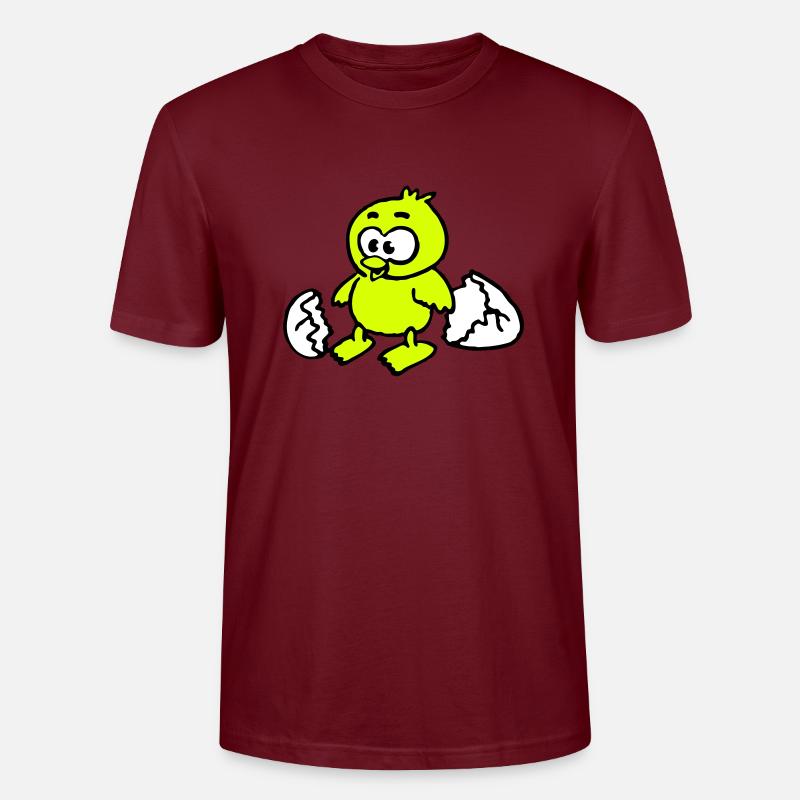 kuken_a_3c - Stanley/Stella Unisex Bio-T-Shirt CRAFTER - Burgunderrot