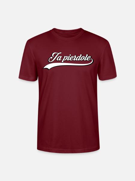 Ja pierdole - Stanley/Stella Unisex Bio-T-Shirt CRAFTER - Burgunderrot