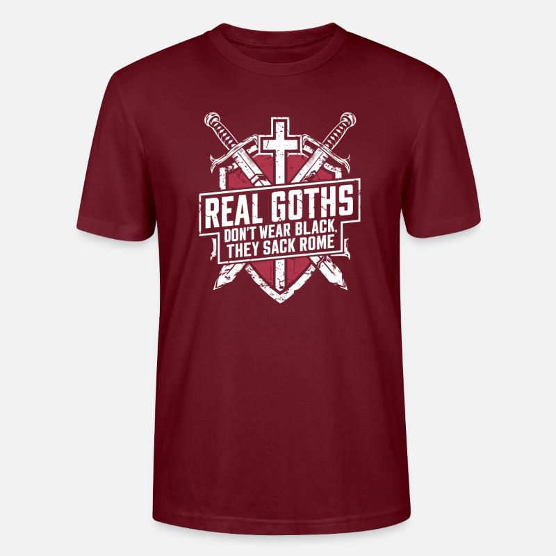 Römer vs. Goths: Echter Style - Stanley/Stella Unisex Bio-T-Shirt CRAFTER - Burgunderrot