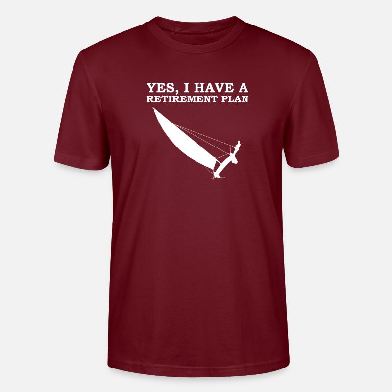 Plan de retraite: Catamaran Sailing - T-shirt bio CRAFTER Stanley Stella Unisexe - bordeaux