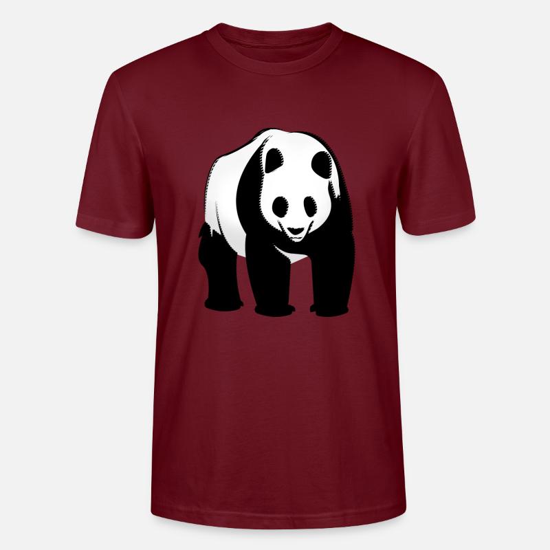 Panda - Stanley/Stella Unisex Bio-T-Shirt CRAFTER - Burgunderrot