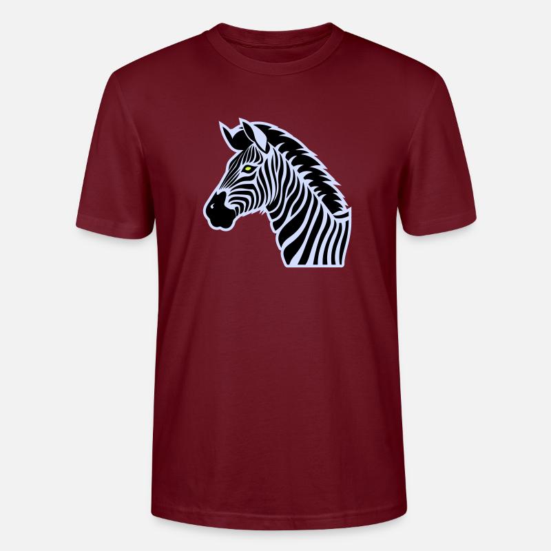 zebra - Stanley/Stella Unisex Bio-T-Shirt CRAFTER - Burgunderrot