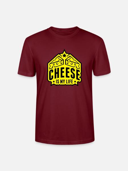 cheese_is_my_life_dc2 - T-shirt bio CRAFTER Stanley Stella Unisexe - bordeaux
