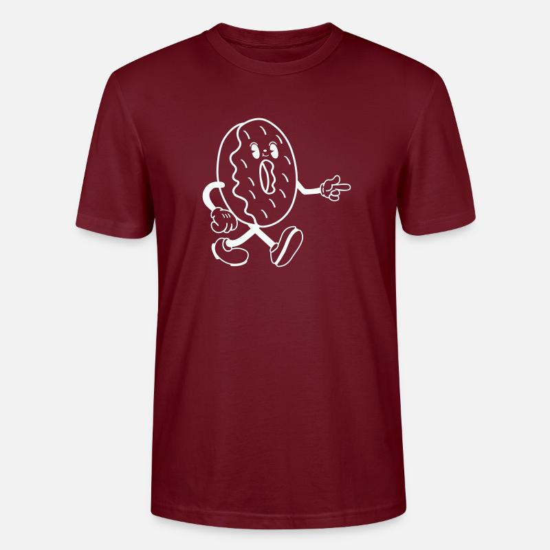 Donut Comic - Stanley/Stella Unisex Bio-T-Shirt CRAFTER - Burgunderrot
