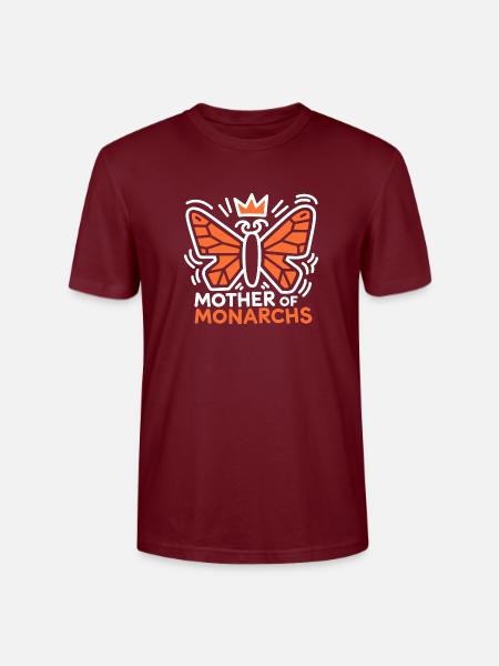 Monarchfalter: Könige der Lüfte - Stanley/Stella Unisex Bio-T-Shirt CRAFTER - Burgunderrot