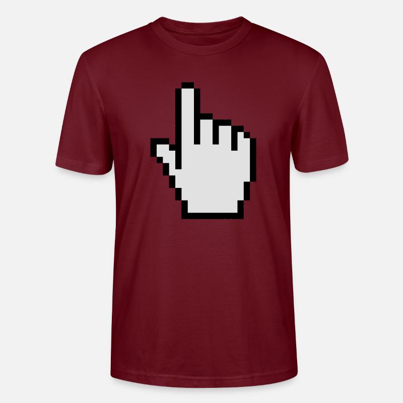 Mouse pointer - T-shirt bio CRAFTER Stanley Stella Unisexe - bordeaux