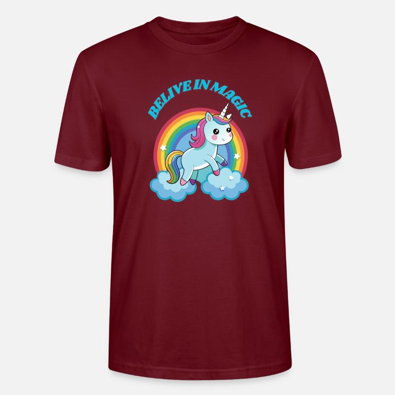 Belive in Magic - Stanley/Stella Unisex Bio-T-Shirt CRAFTER - Burgunderrot