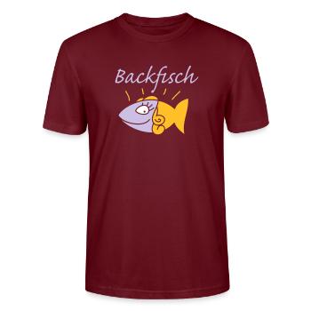 Backfisch - Stanley/Stella Unisex Bio-T-Shirt CRAFTER - Burgunderrot - Vorne - Alina (178cm) & Michal (187cm)