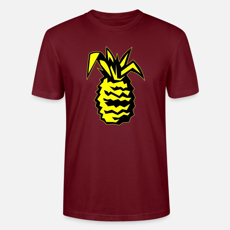 ananas 02 - Stanley/Stella Unisex Bio-T-Shirt CRAFTER - Burgunderrot