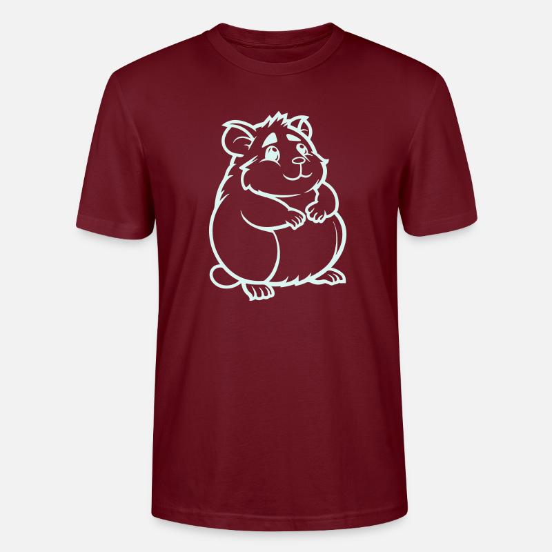 hamster comic tier - Stanley/Stella Unisex Bio-T-Shirt CRAFTER - Burgunderrot