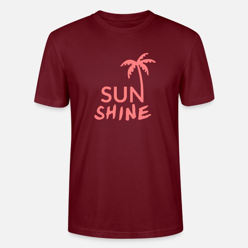 SUN SHINE - Stanley/Stella Unisex Bio-T-Shirt CRAFTER - Burgunderrot