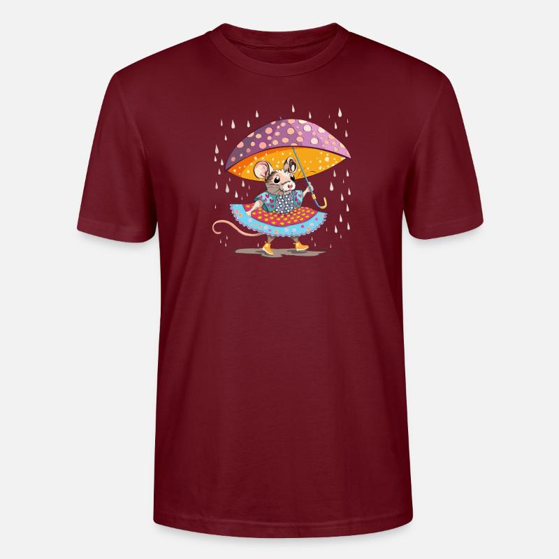 Es regnet - Stanley/Stella Unisex Bio-T-Shirt CRAFTER - Burgunderrot