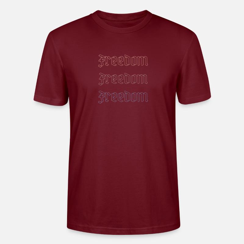 Liberté en trois actes - T-shirt bio CRAFTER Stanley Stella Unisexe - bordeaux