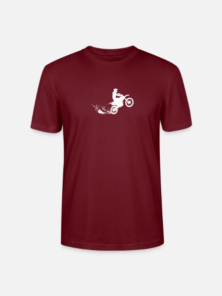 Motocross - Stanley/Stella CRAFTER Unisex Organic T-Shirt - burgundy