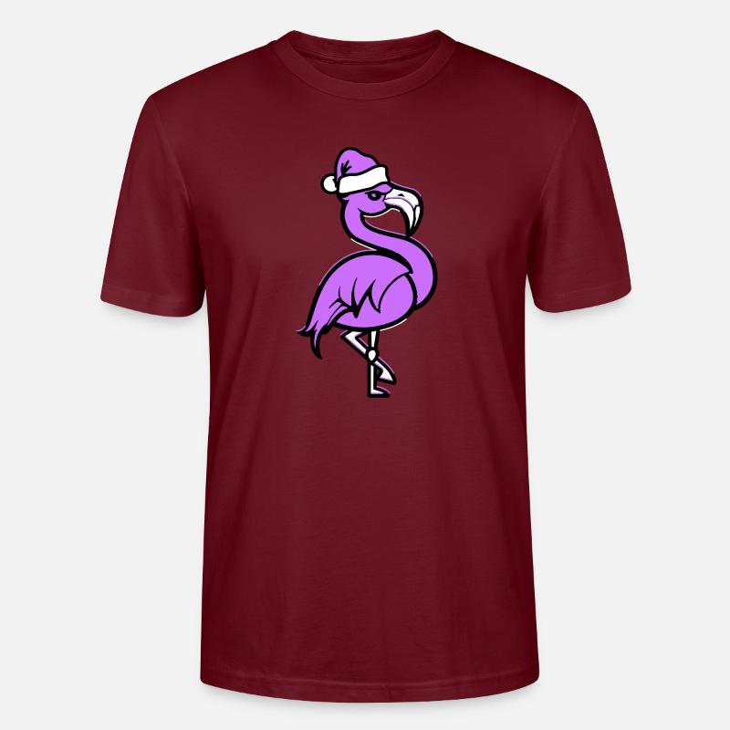 Flamingo Comique Noël - T-shirt bio CRAFTER Stanley Stella Unisexe - bordeaux