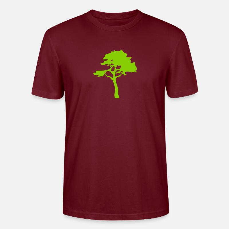 baum_2 - Stanley/Stella Unisex Bio-T-Shirt CRAFTER - Burgunderrot