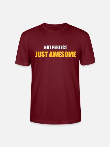 awesome - Stanley/Stella CRAFTER Unisex Organic T-Shirt - burgundy