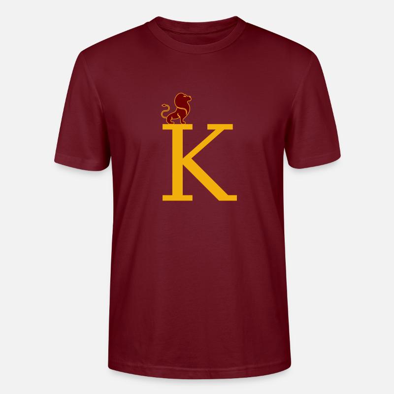 Buchstabe K - Stanley/Stella Unisex Bio-T-Shirt CRAFTER - Burgunderrot