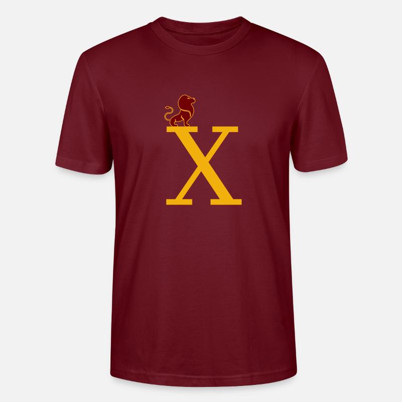 lettre X - T-shirt bio CRAFTER Stanley Stella Unisexe - bordeaux