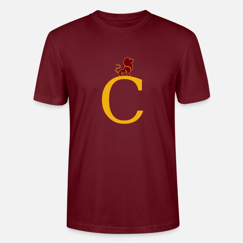 lettre C - T-shirt bio CRAFTER Stanley Stella Unisexe - bordeaux