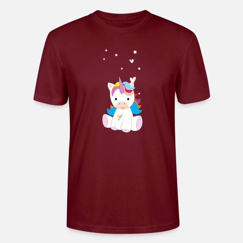 Einhorn - Stanley/Stella Unisex Bio-T-Shirt CRAFTER - Burgunderrot