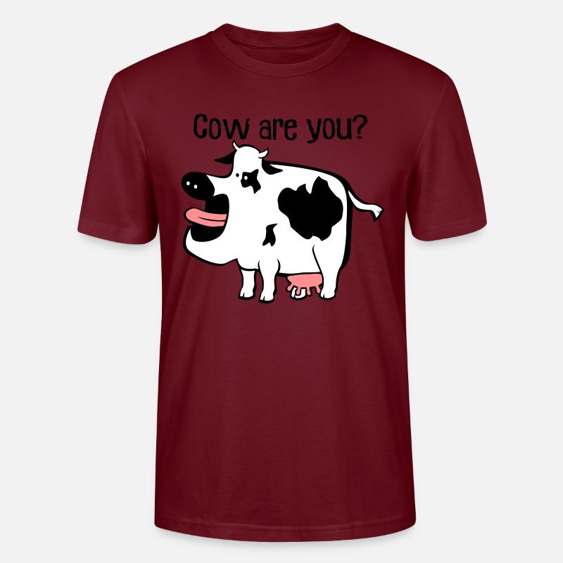 Kuh sind Sie? - Stanley/Stella Unisex Bio-T-Shirt CRAFTER - Burgunderrot