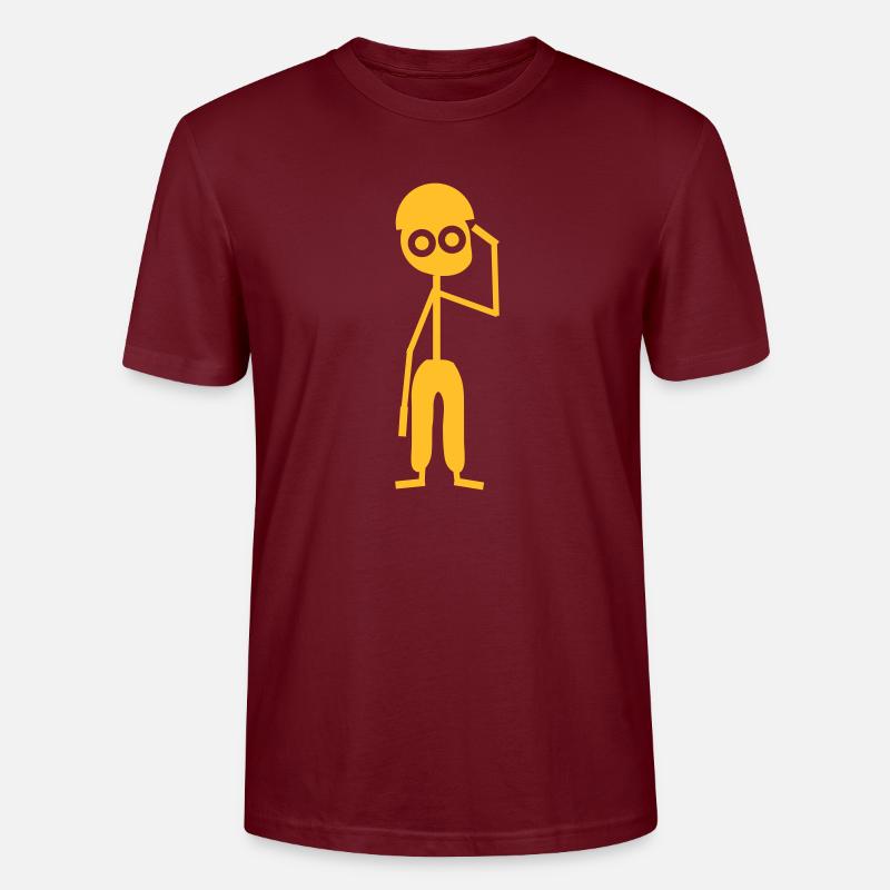 lazymaowar2 - Stanley/Stella Unisex Bio-T-Shirt CRAFTER - Burgunderrot