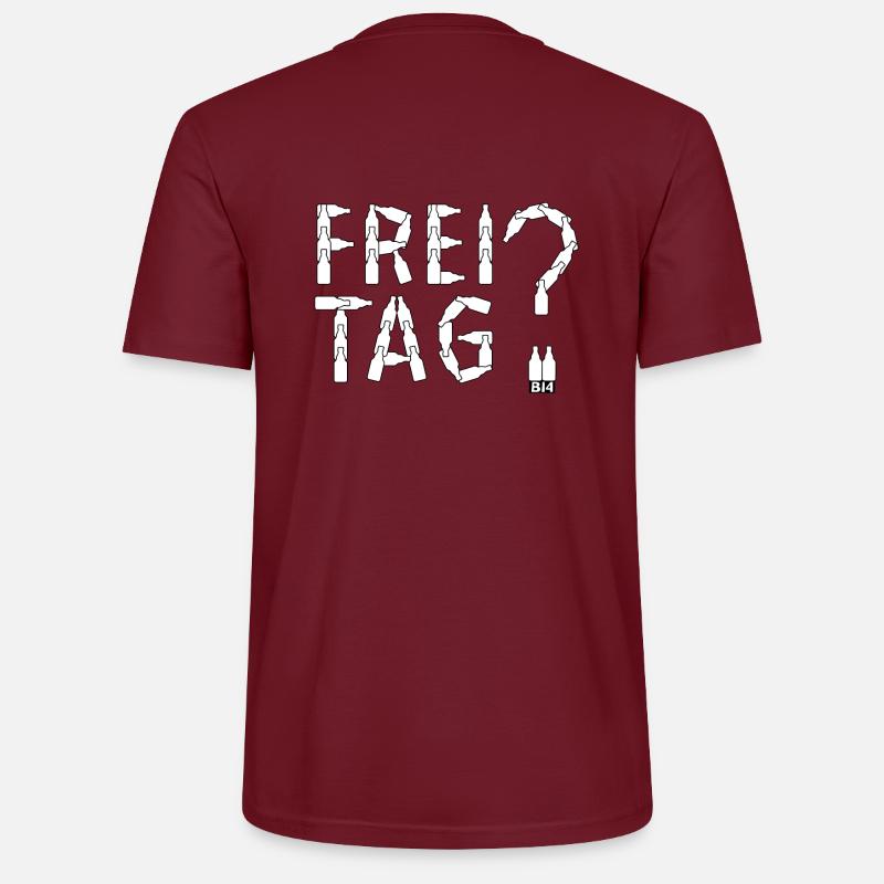 005 Journée libre ? - T-shirt bio CRAFTER Stanley Stella Unisexe - bordeaux