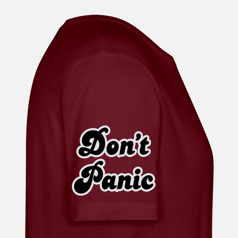 Don't panic - Stanley/Stella Unisex Bio-T-Shirt CRAFTER - Burgunderrot