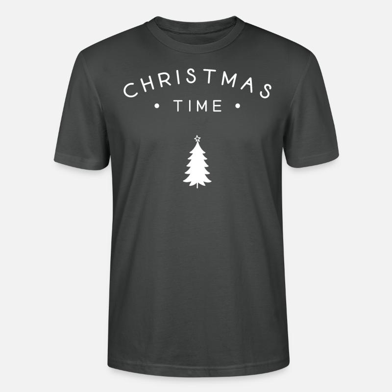Période de Noël - T-shirt bio CRAFTER Stanley Stella Unisexe - charbon