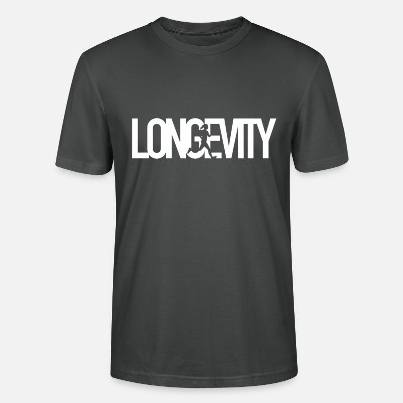 Longevity - Langes Leben - Stanley/Stella Unisex Bio-T-Shirt CRAFTER - Anthrazit
