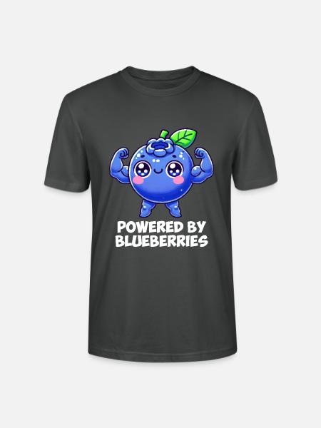 blueberry whisperer, blueberry - Stanley/Stella Unisex Bio-T-Shirt CRAFTER - Anthrazit