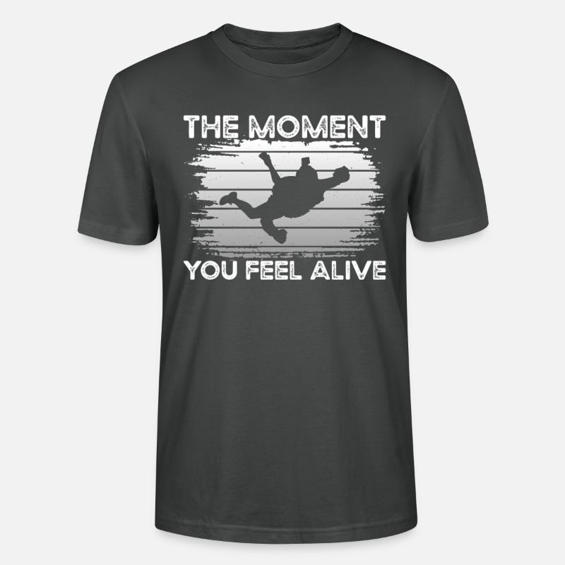 Fallschirm Feel Alive - Stanley/Stella Unisex Bio-T-Shirt CRAFTER - Anthrazit